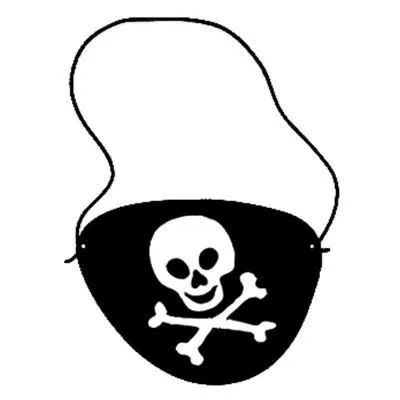 Lot de 6 Cache-Oeils de Pirate