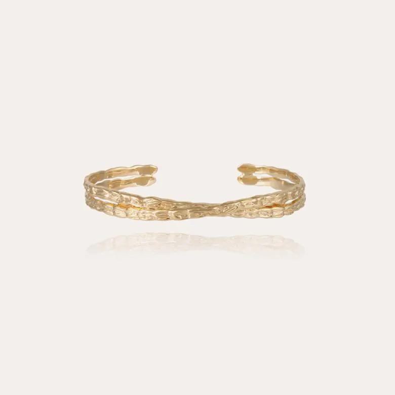 Liane crossed men bracelet gold