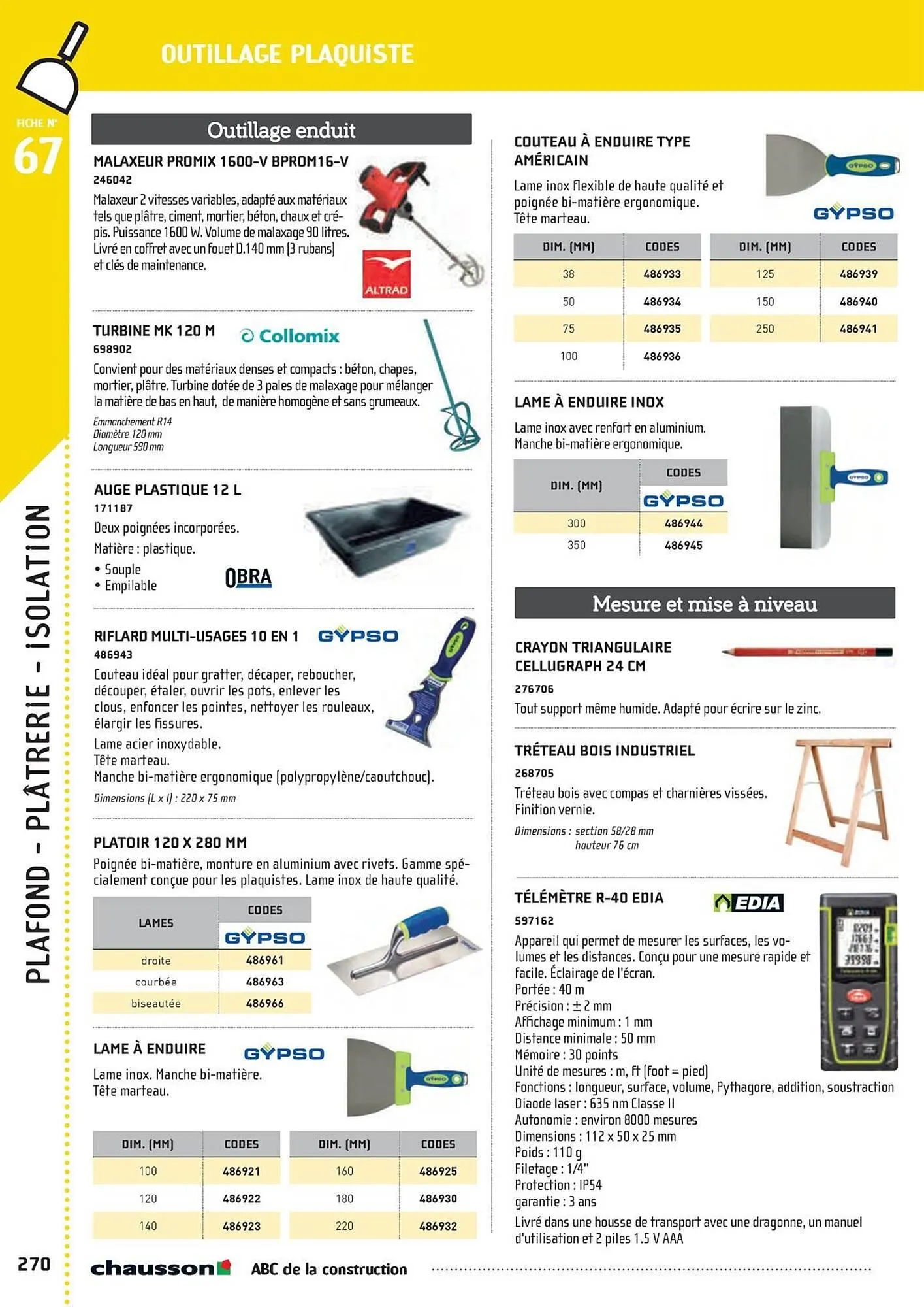 Catalogue Chausson Matériaux du 2 mai au 31 décembre 2025 - Catalogue page 272