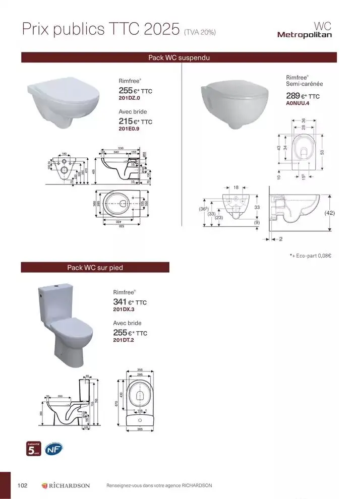 Collections Exclusives 2025 du 11 avril au 31 décembre 2025 - Catalogue page 102