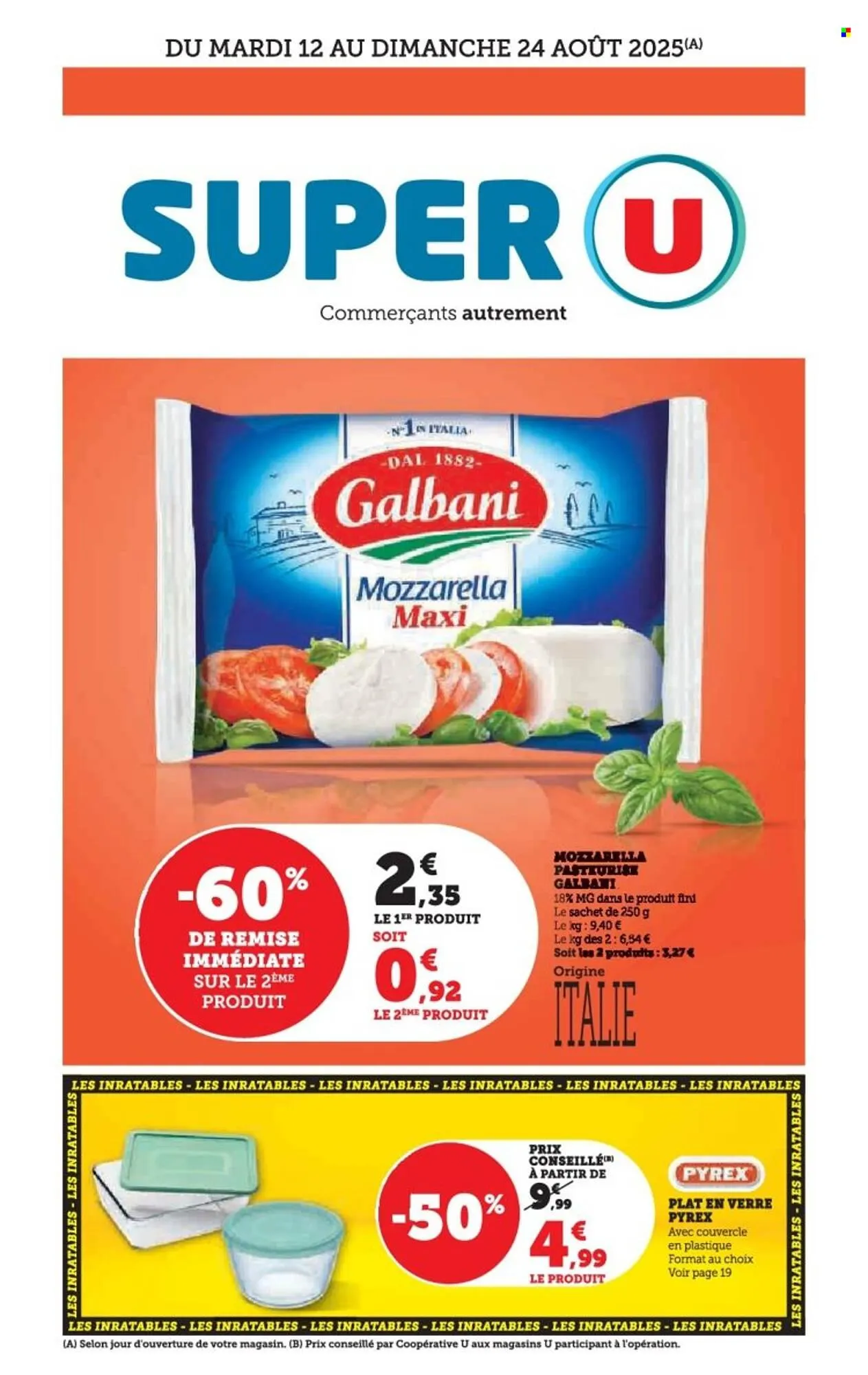 Catalogue Super U du 12 août au 24 août 2025 - Catalogue page 1