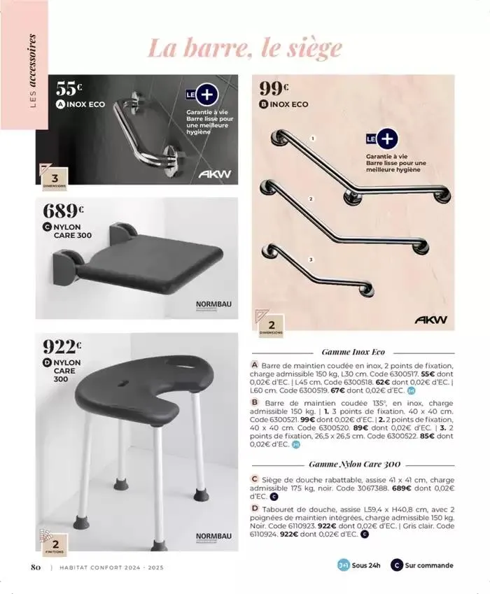 Cedeo Habitat confort du 1 octobre au 31 mai 2025 - Catalogue page 85