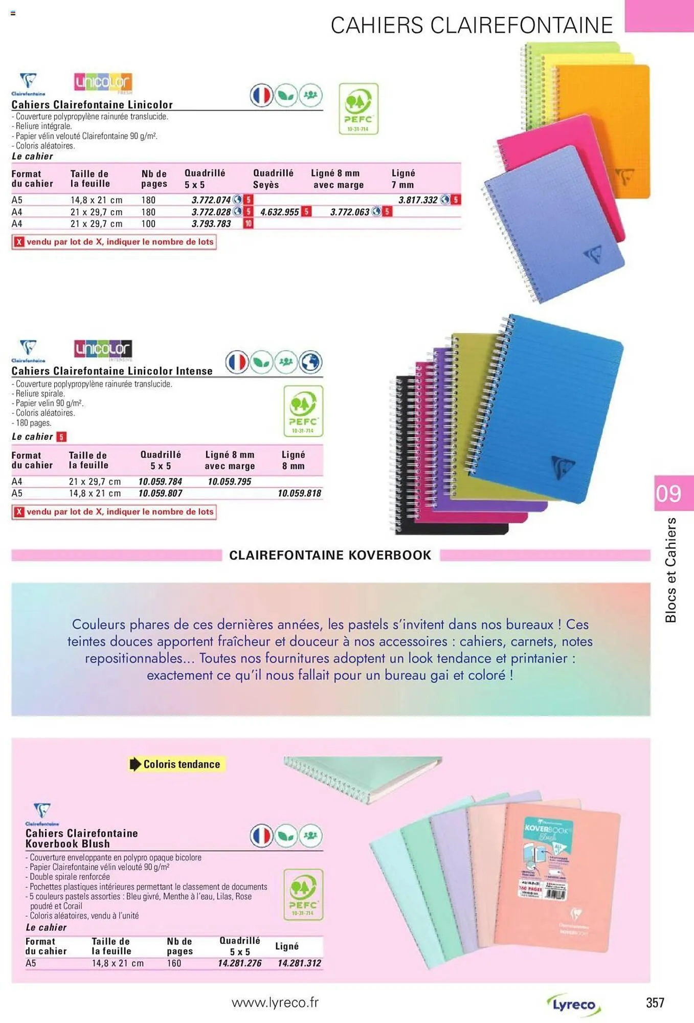 Catalogue Lyreco du 15 mai au 31 décembre 2023 - Catalogue page 357