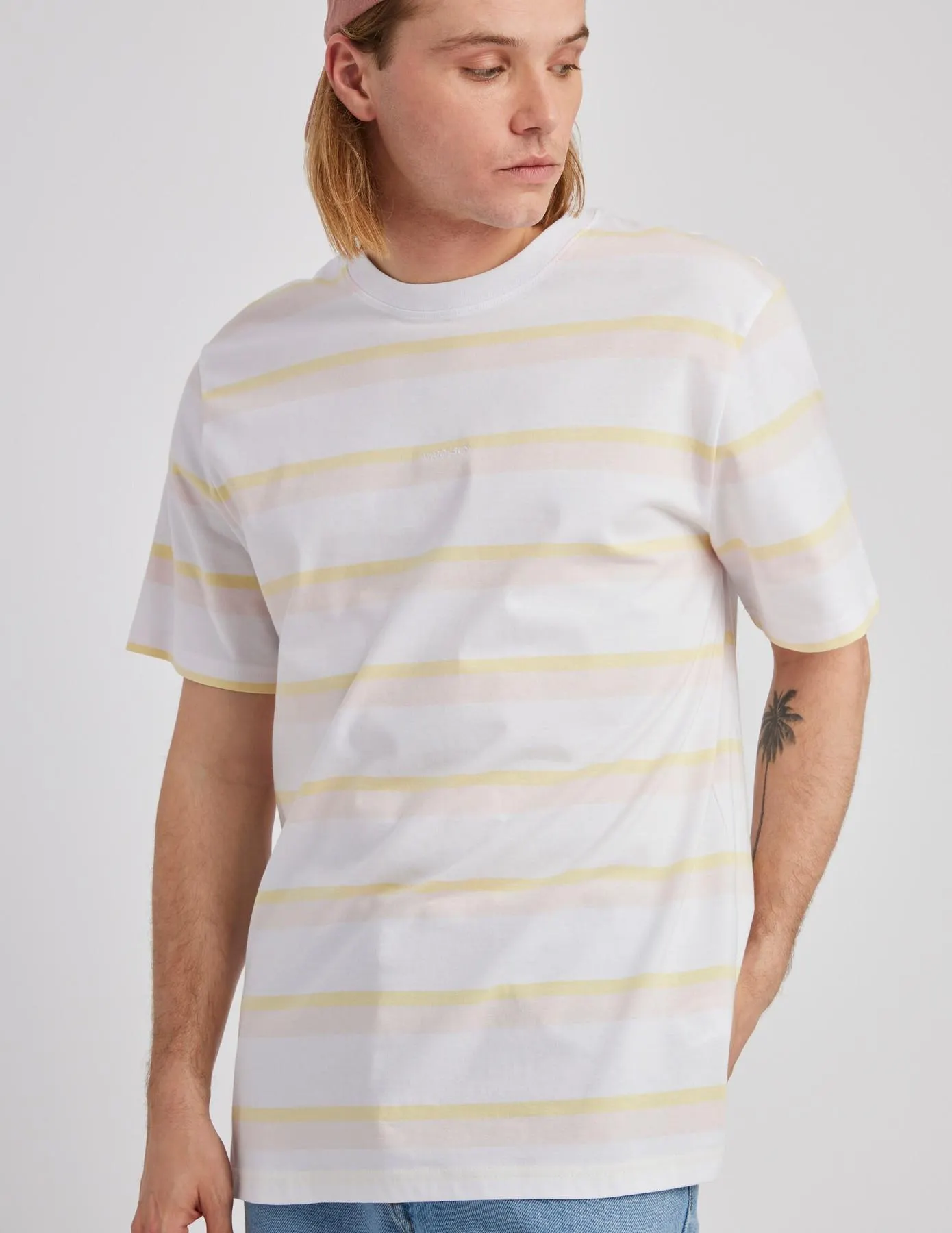 T-shirt à rayures bicolores - Multicolore