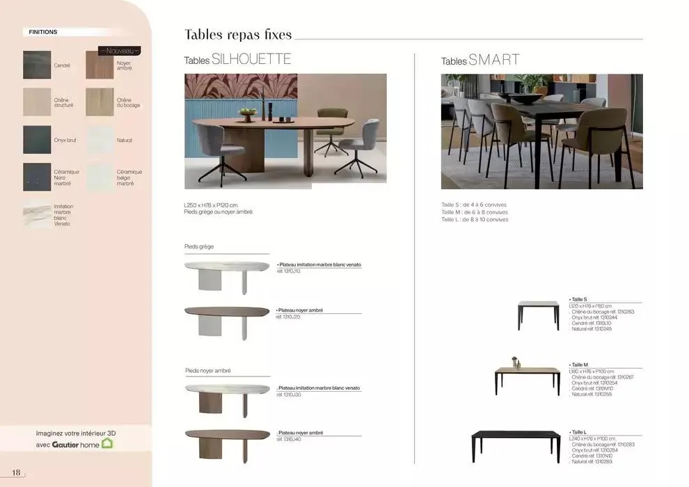 Collection Tables & chaises du 14 janvier au 31 décembre 2025 - Catalogue page 18