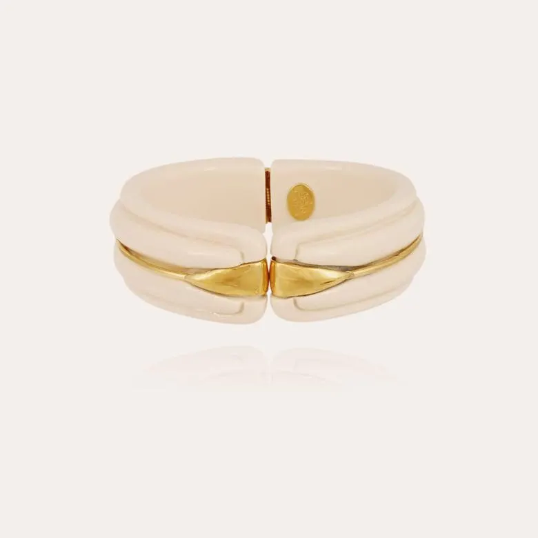 Ecume bracelet acetate gold - Ivory