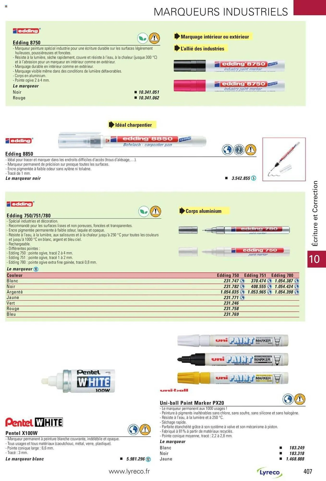 Catalogue Lyreco du 15 mai au 31 décembre 2023 - Catalogue page 407