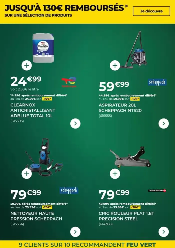 Les Offres Feu Vert du 26 mars au 28 avril 2025 - Catalogue page 8