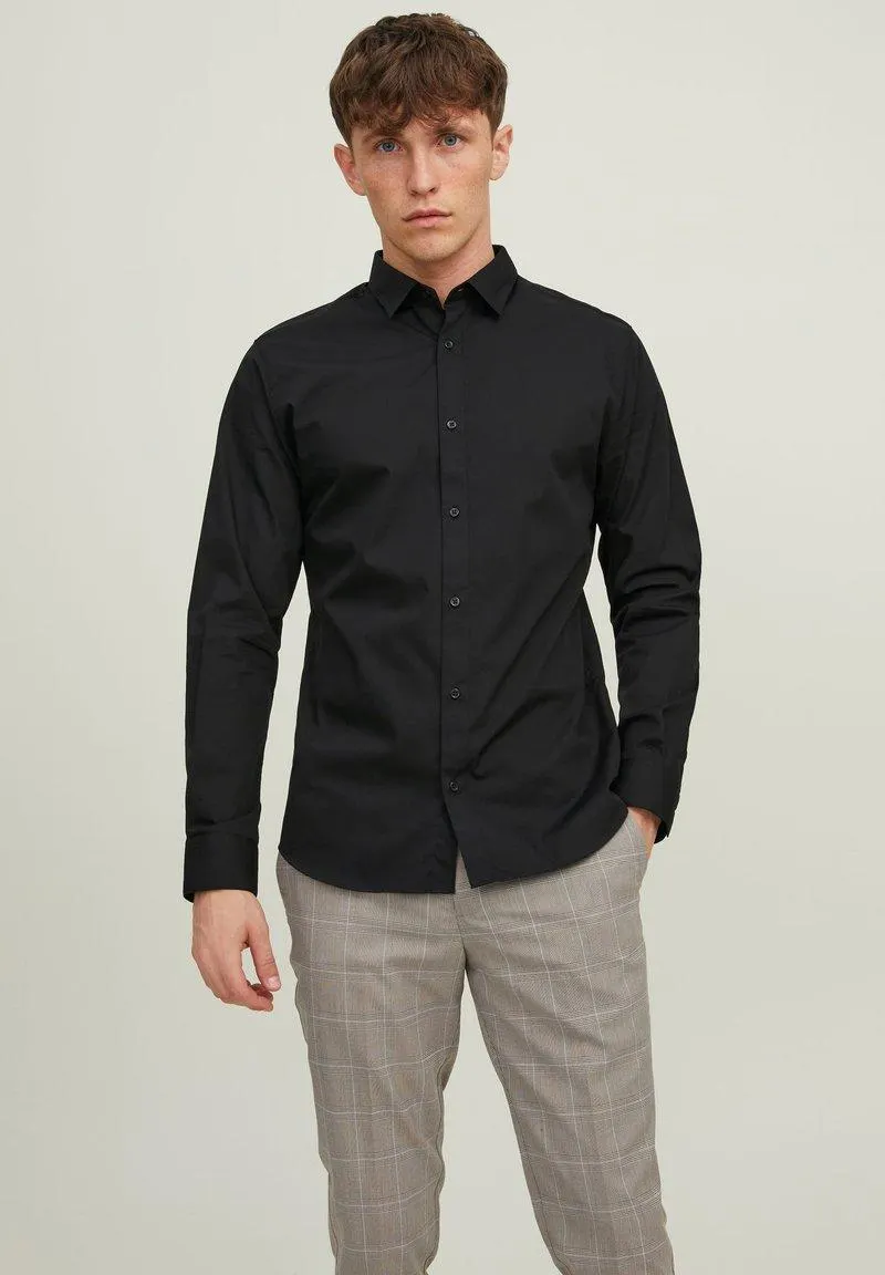 JJJOE PLAIN - Camisa - black