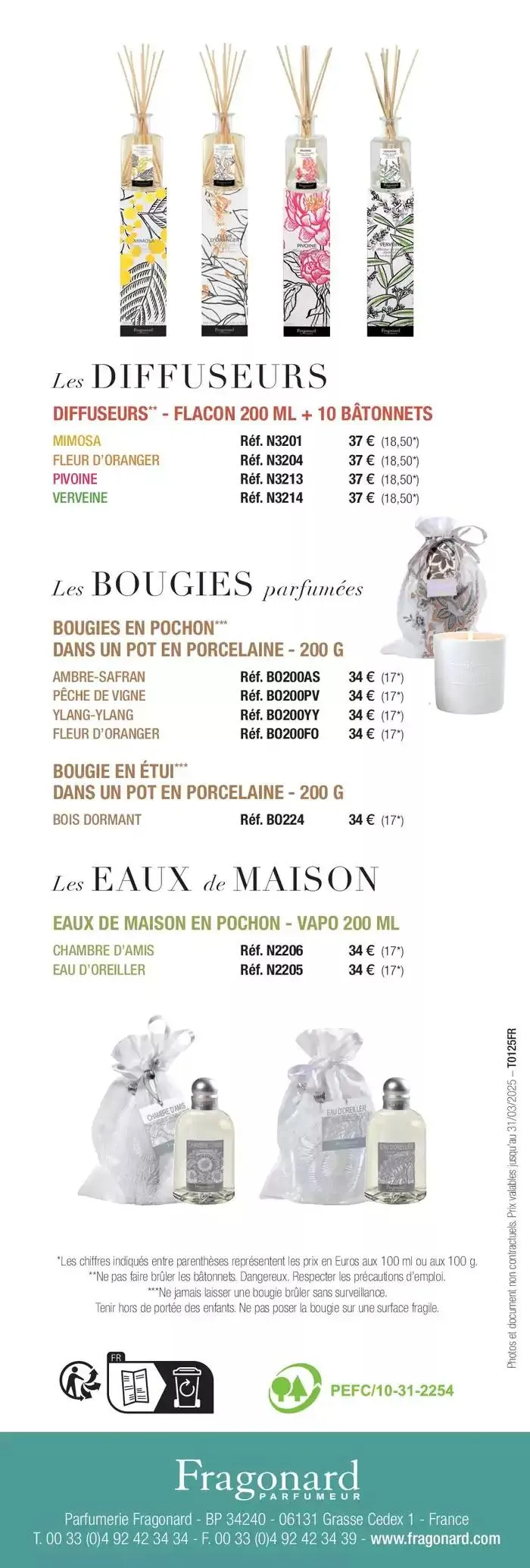 TARIF GÉNÉRAL 2025 du 6 janvier au 31 mars 2025 - Catalogue page 16