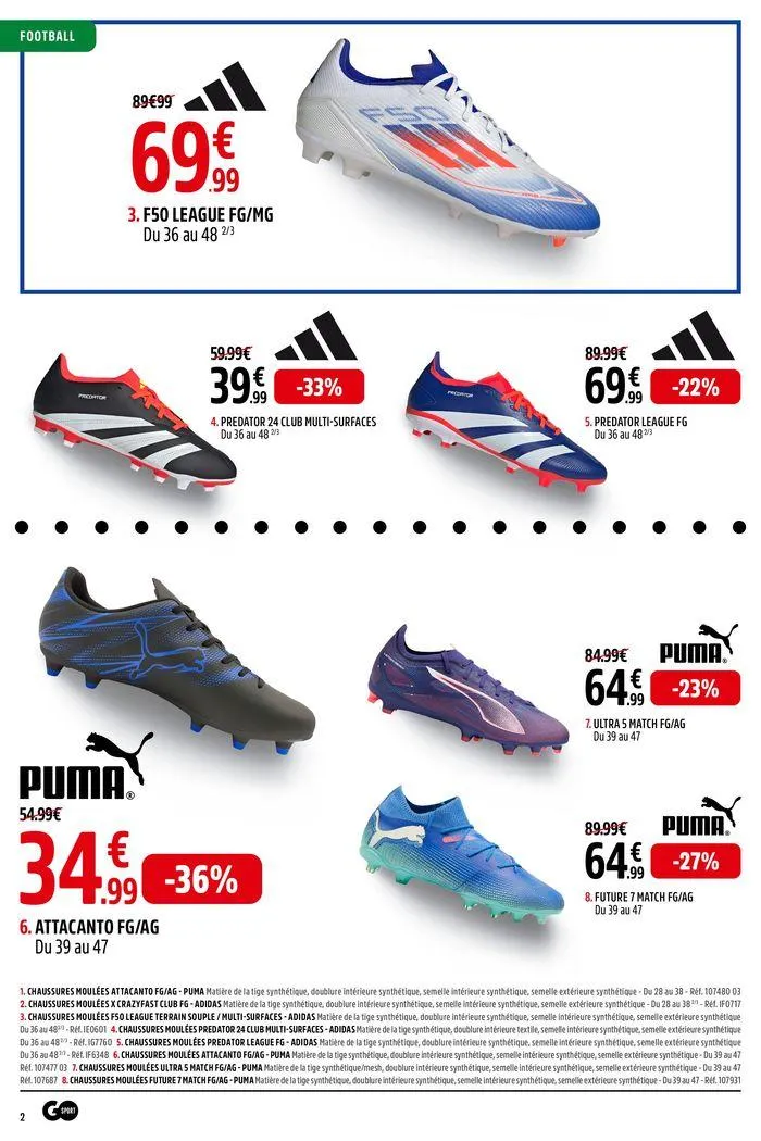 OBJECTIF MEILLEUR SUR LE TERRAIN du 19 août au 15 septembre 2024 - Catalogue page 2