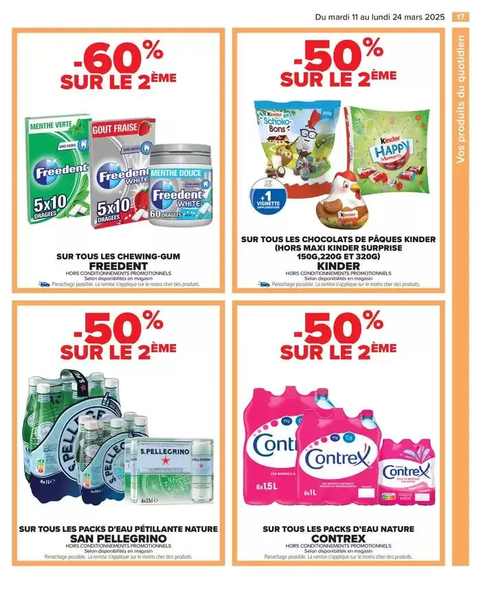 LES JOURS MEILLEURS AVEC LES PRODUITS CARREFOUR du 11 mars au 24 mars 2025 - Catalogue page 19