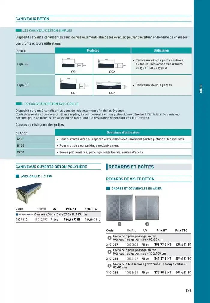 Matériaux 2025 du 1 janvier au 31 décembre 2025 - Catalogue page 121