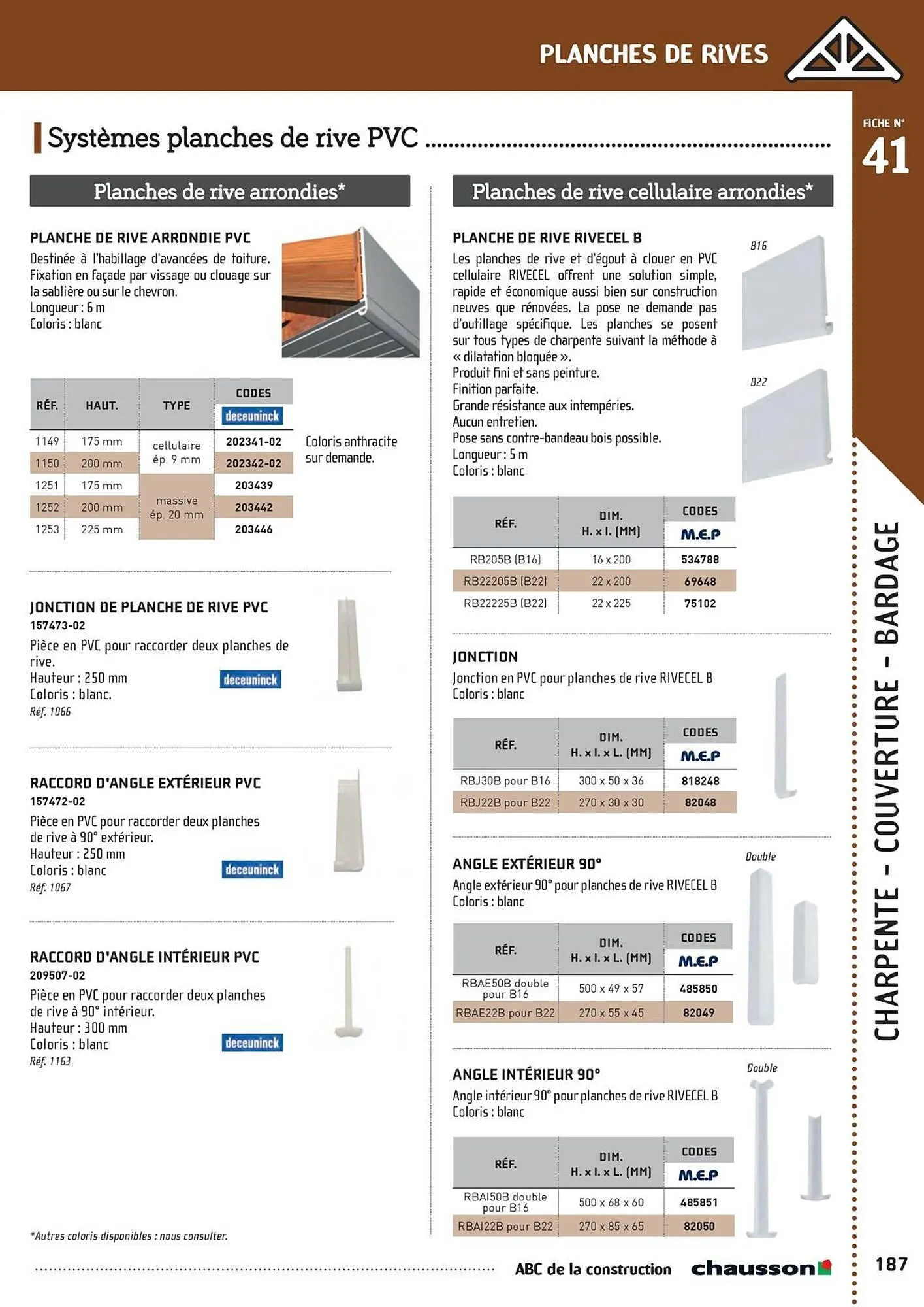 Catalogue Chausson Matériaux du 2 mai au 31 décembre 2025 - Catalogue page 189