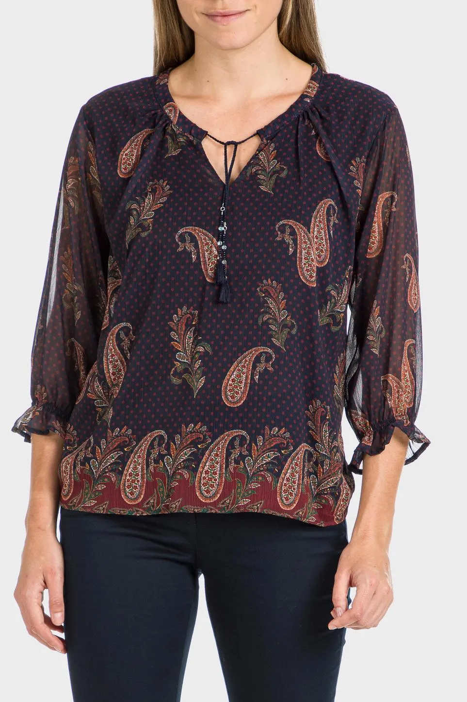 Blouse imprimé cachemire