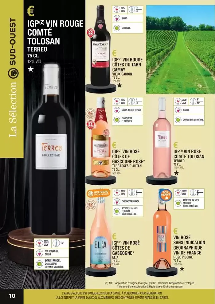 GUIDE DES VINS 2025 2026 du 27 février au 31 janvier 2027 - Catalogue page 10