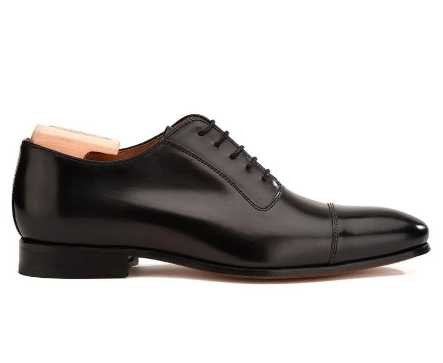 Richelieu homme Noir semelle cuir - RINGWOOD