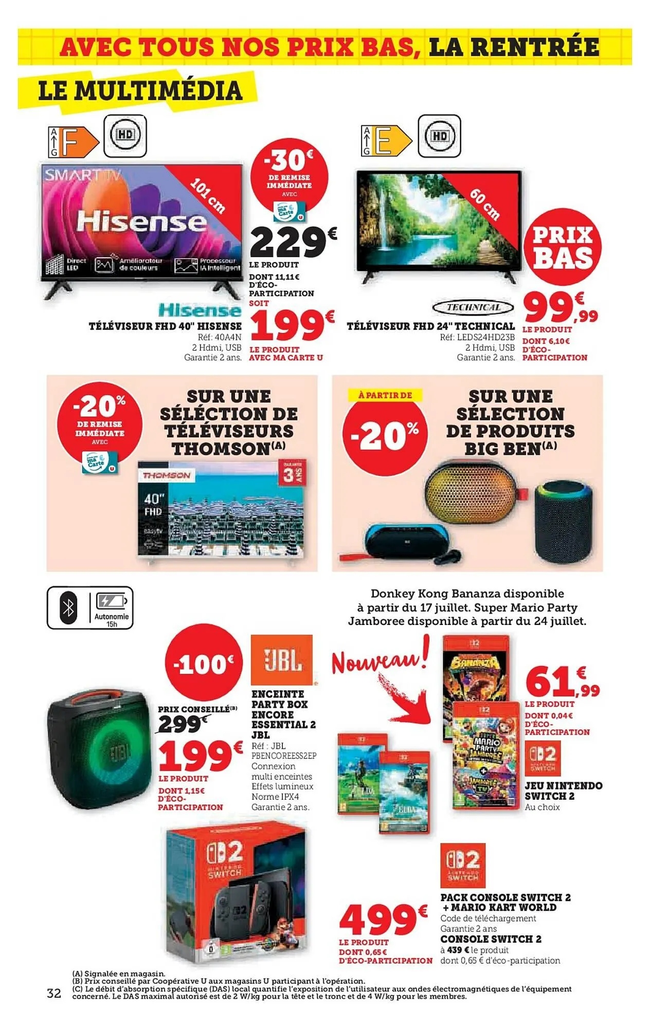 Catalogue Hyper U du 16 juillet au 10 août 2025 - Catalogue page 32