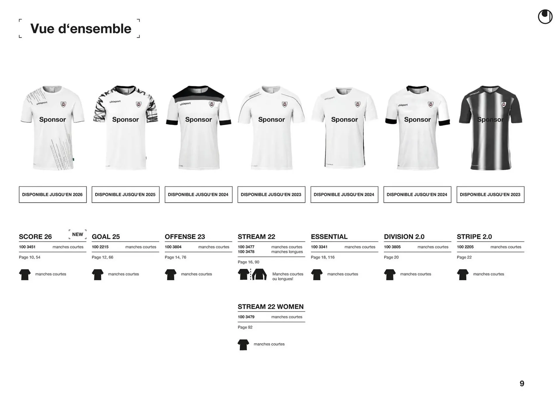 Catalogue Uhlsport du 1 mars au 31 décembre 2023 - Catalogue page 9