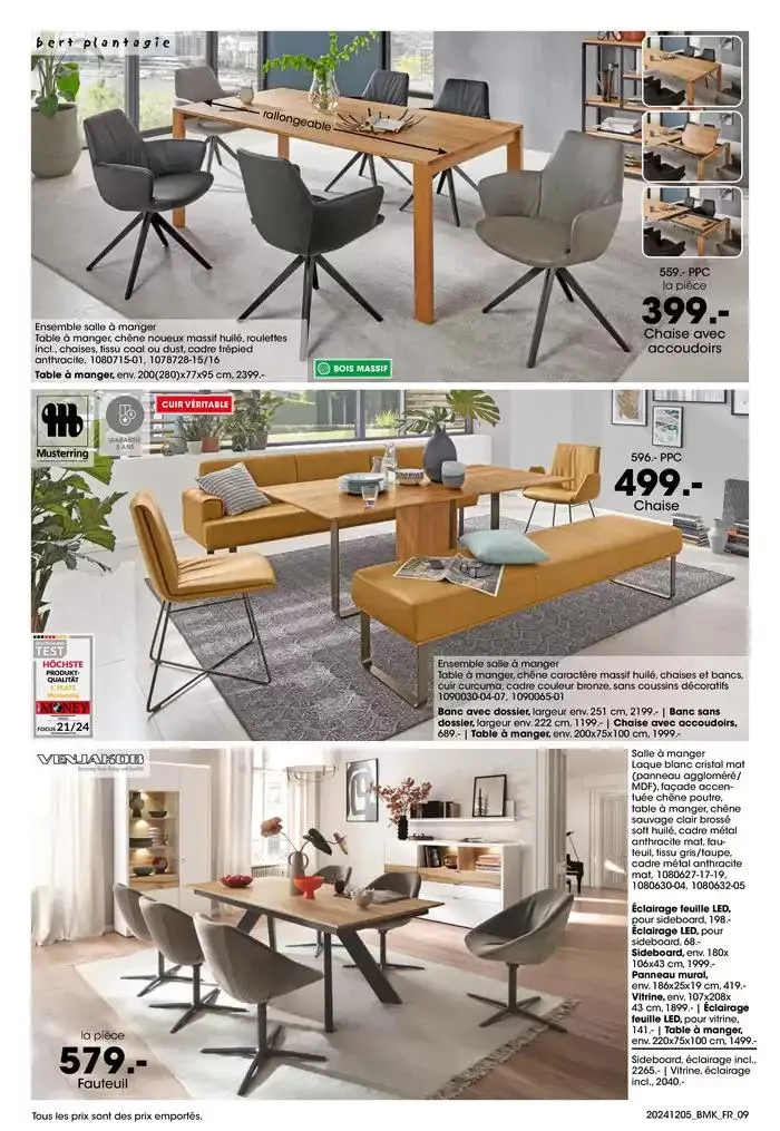 SALON DE LA CUISINE CHEZ MÖBEL MARTIN du 5 décembre au 15 décembre 2024 - Catalogue page 9