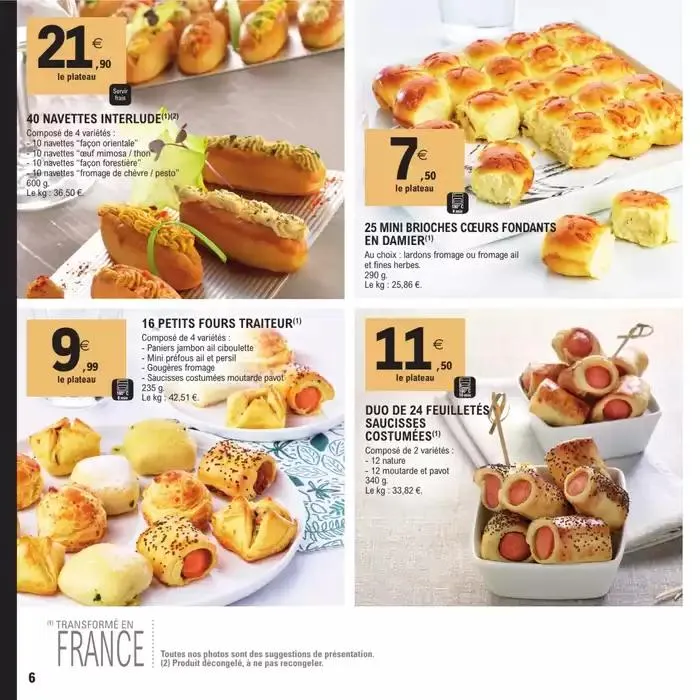 CARTE TRAITEUR PERMANENTE - MIXTE du 8 avril au 17 novembre 2025 - Catalogue page 6