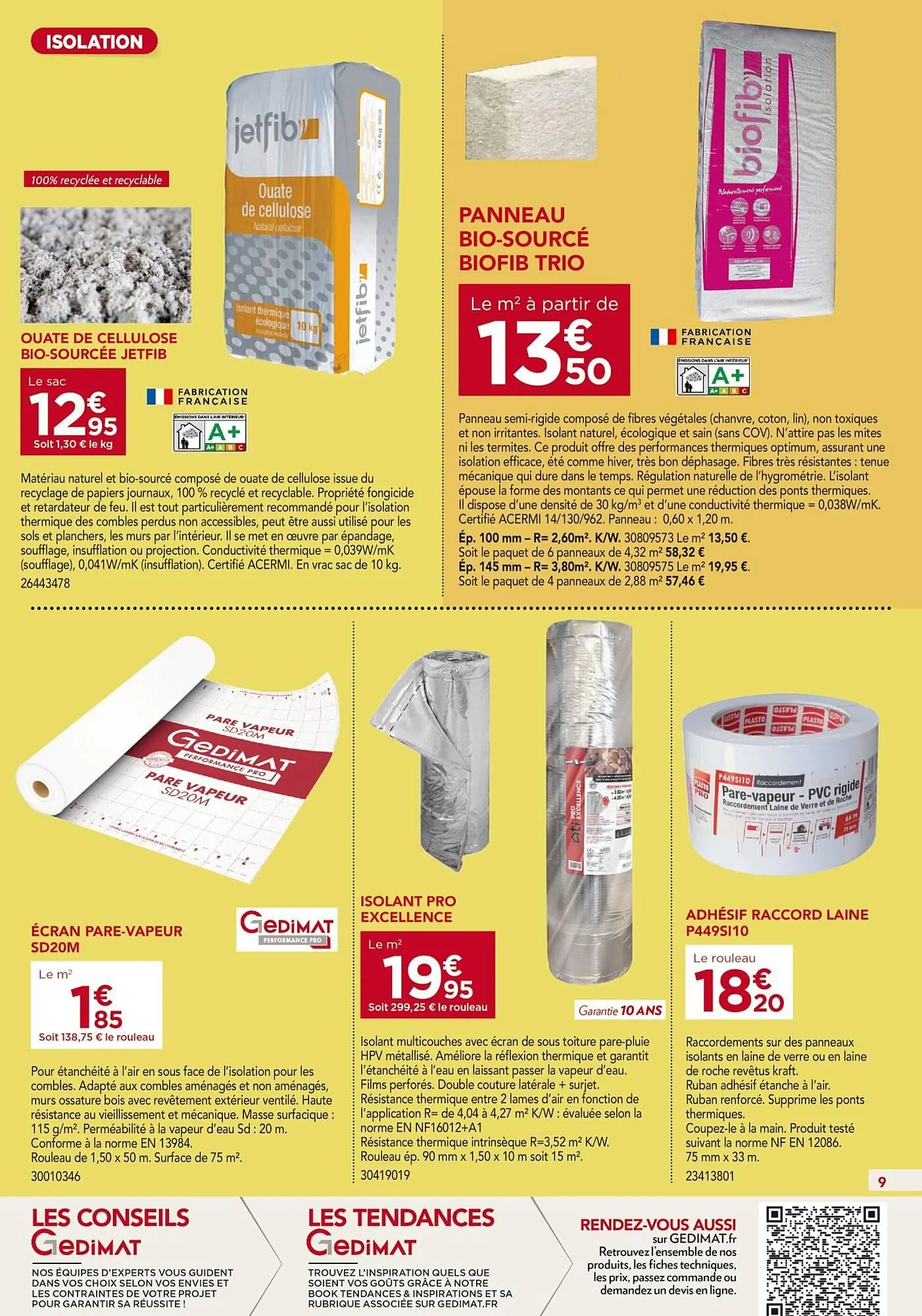 Catalogue Gedimat du 2 juillet au 26 juillet 2025 - Catalogue page 9