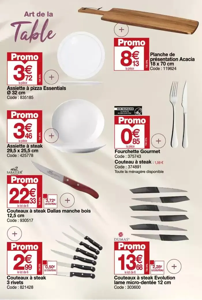 Art de la table & équipement du 6 mars au 5 avril 2025 - Catalogue page 8