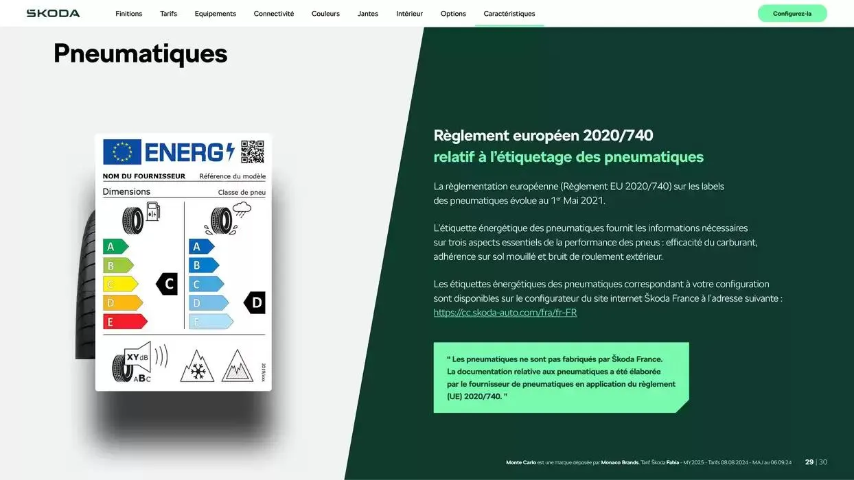 Fabia Selection 1.0 TSI 95ch BVM du 9 octobre au 30 juin 2025 - Catalogue page 29