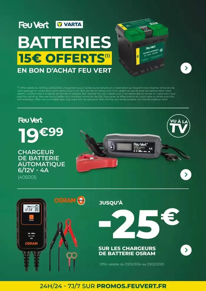 Nos Offres Feu Vert du 2 janvier au 28 janvier 2025 - Catalogue page 5