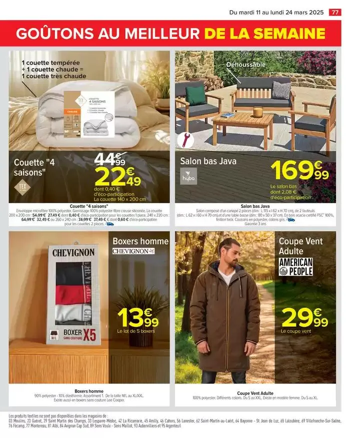 LES JOURS MEILLEURS AVEC LES PRODUITS CARREFOUR du 11 mars au 24 mars 2025 - Catalogue page 79