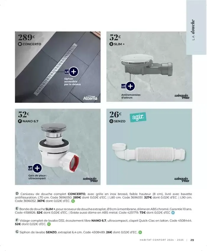 Cedeo Habitat confort du 1 octobre au 31 mai 2025 - Catalogue page 29
