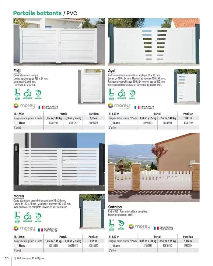 Aménagements Extérieurs 2025 du 1 janvier au 31 décembre 2025 - Catalogue page 50