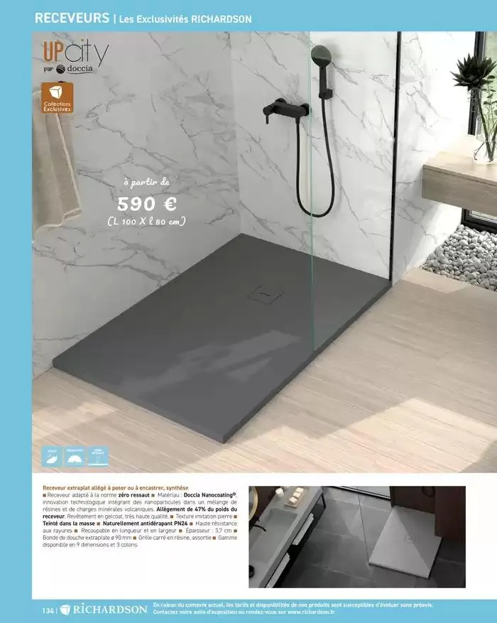 SALLE DE DE BAINS ET CARRELAGE 2025 du 11 avril au 31 décembre 2025 - Catalogue page 136