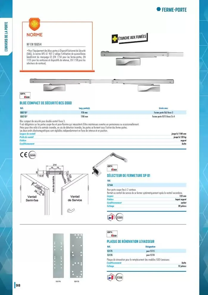 Guide Quincaillerie Serrurerie 2025 - 2026 du 1 avril au 1 avril 2026 - Catalogue page 100