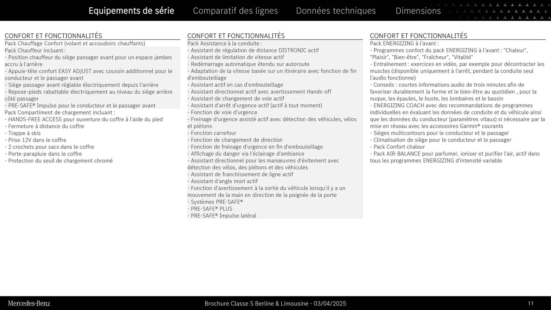 Catalogue Mercedes-Benz du 3 septembre au 3 septembre 2026 - Catalogue page 11