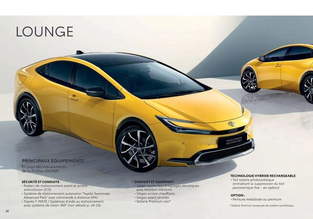Toyota Prius Hybride Rechargeable du 18 juin au 18 juin 2025 - Catalogue page 30