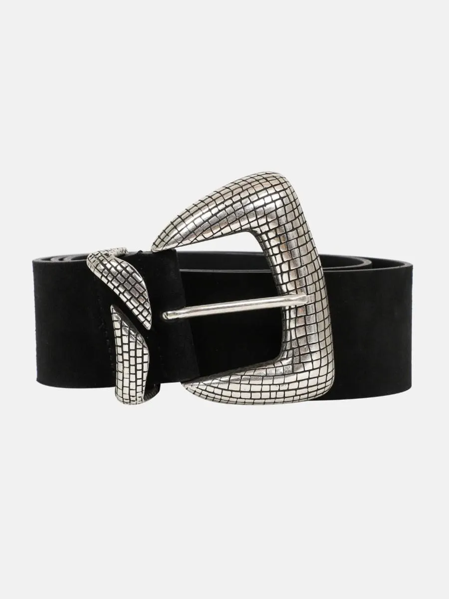 ODILE | Ceinture noire en cuir