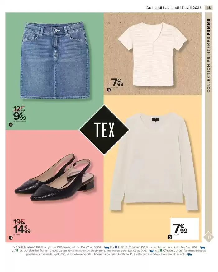 TEXTILE SPÉCIAL PRINTEMPS 2 du 1 avril au 14 avril 2025 - Catalogue page 15