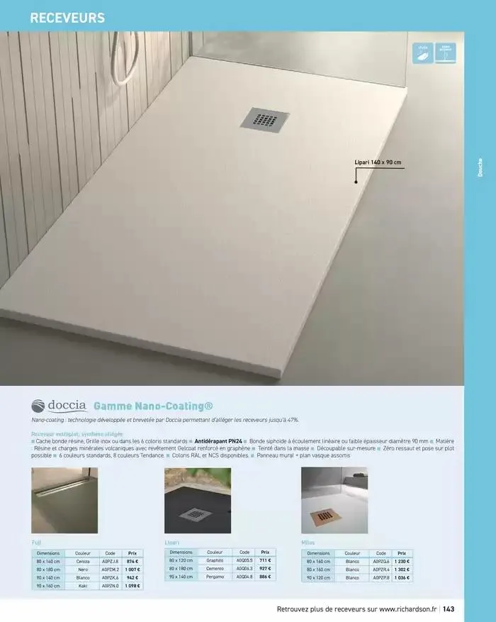 SALLE DE DE BAINS ET CARRELAGE 2025 du 11 avril au 31 décembre 2025 - Catalogue page 145