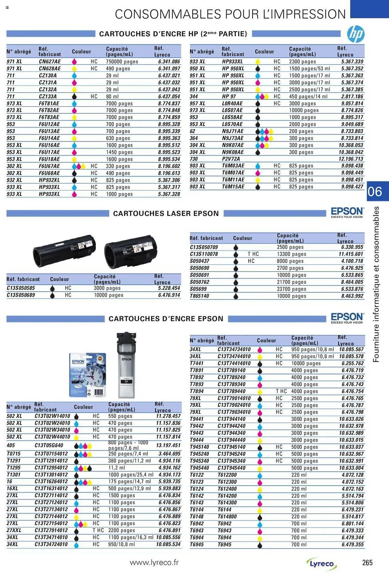 Catalogue Lyreco du 15 mai au 31 décembre 2023 - Catalogue page 265
