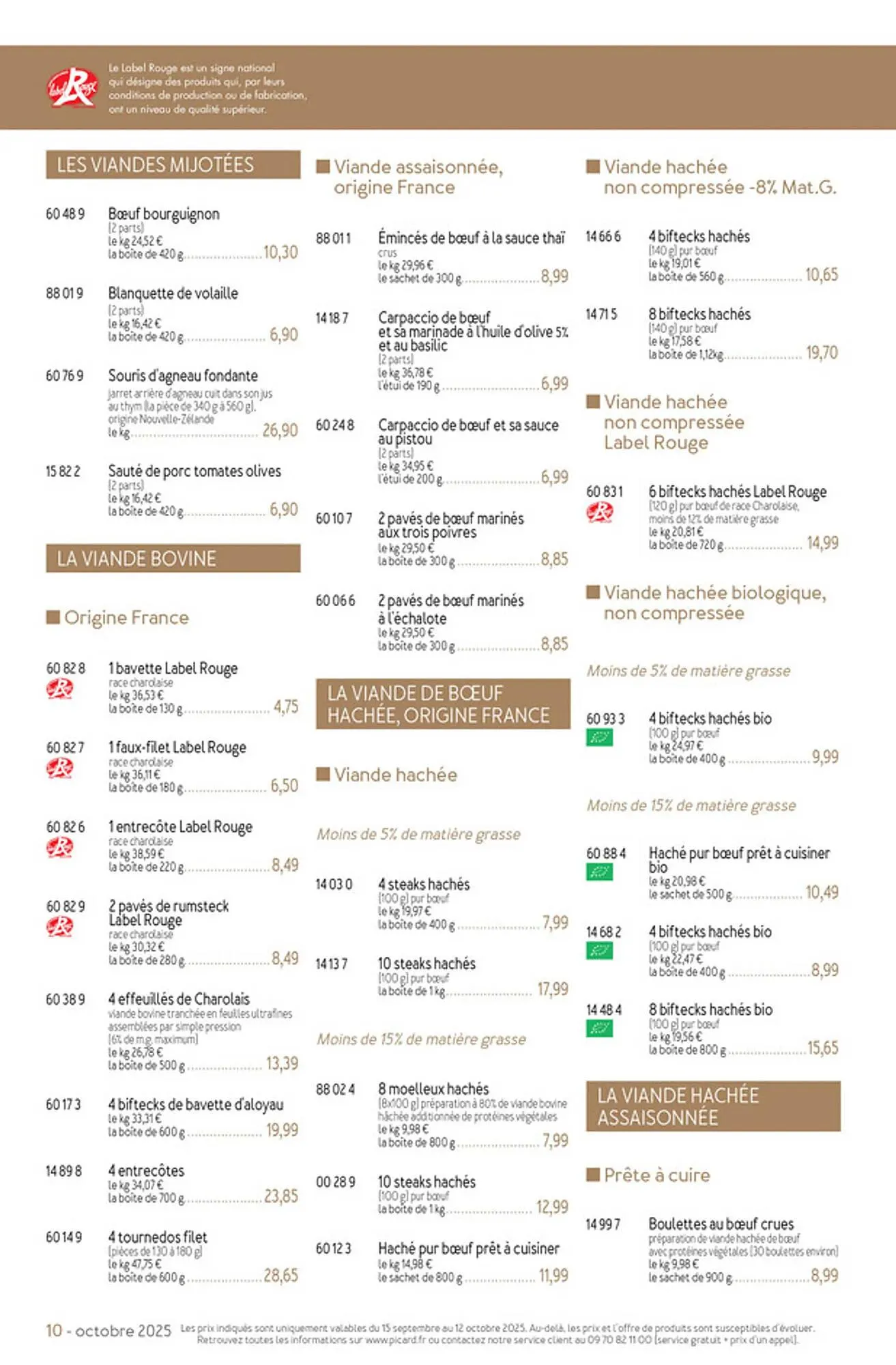 Catalogue Picard du 15 septembre au 16 novembre 2025 - Catalogue page 10