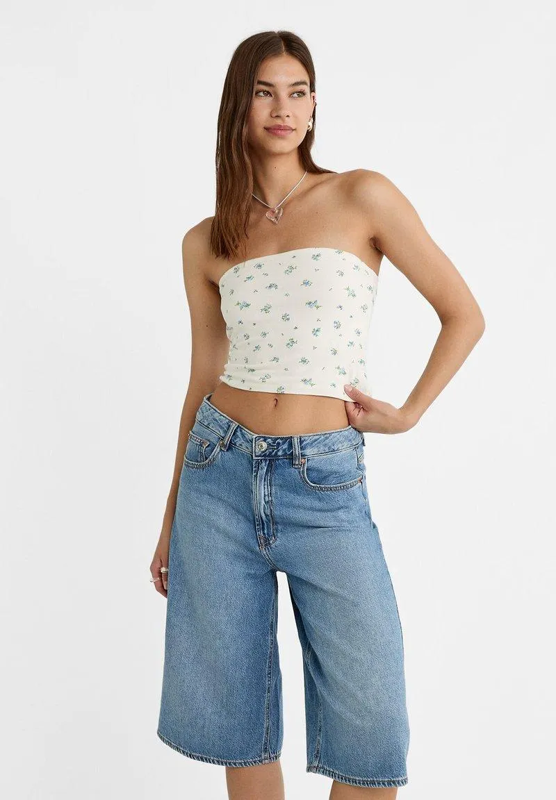 BERMUDA - Short en jean - blue denim