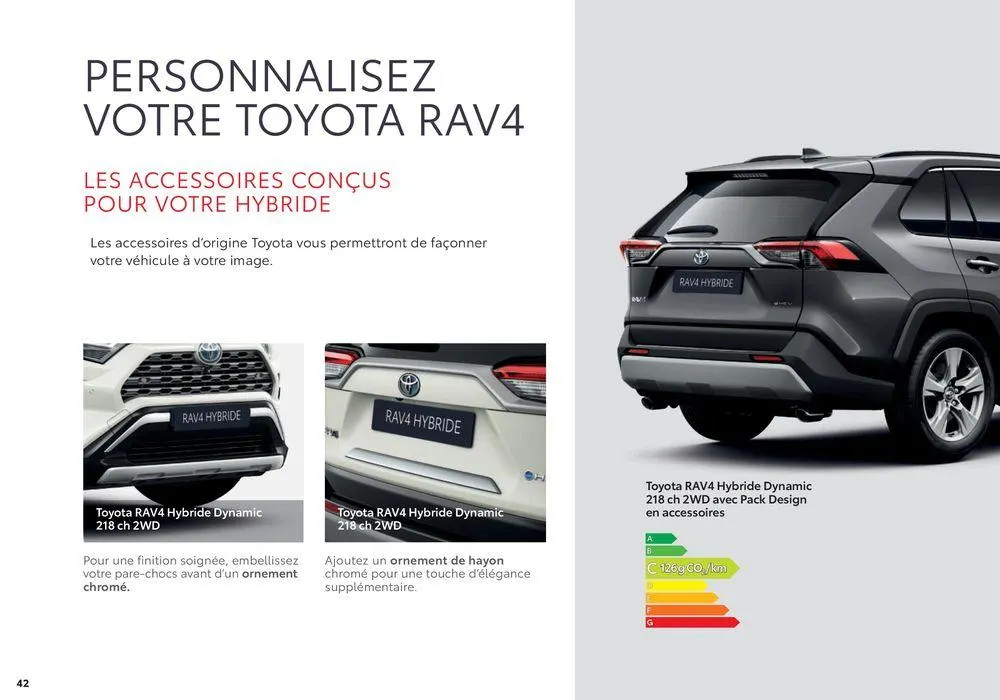 Toyota RAV4  du 2 septembre au 31 août 2025 - Catalogue page 42