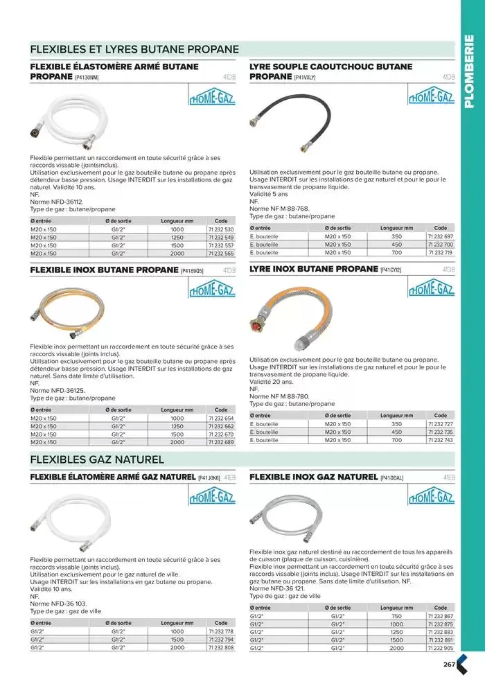 Catalogue génie climatique & sanitaire | Édition 2024-2025 du 2 octobre au 31 décembre 2025 - Catalogue page 267