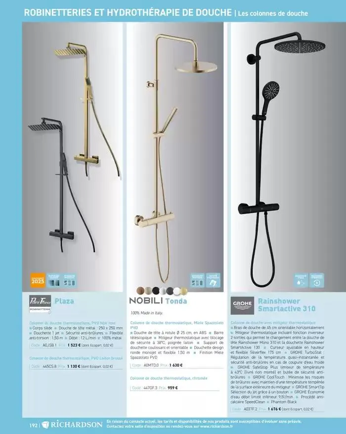 SALLE DE DE BAINS ET CARRELAGE 2025 du 11 avril au 31 décembre 2025 - Catalogue page 194