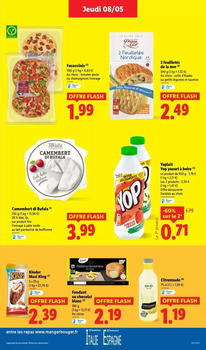 Profitez d'une baisse de prix dans les supermarchés Lidl sur vos produits du quotidien ! du 8 mai au 14 mai 2025 - Catalogue page 17