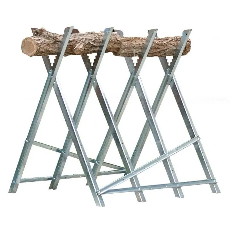 Chevalet de sciage pliable en acier