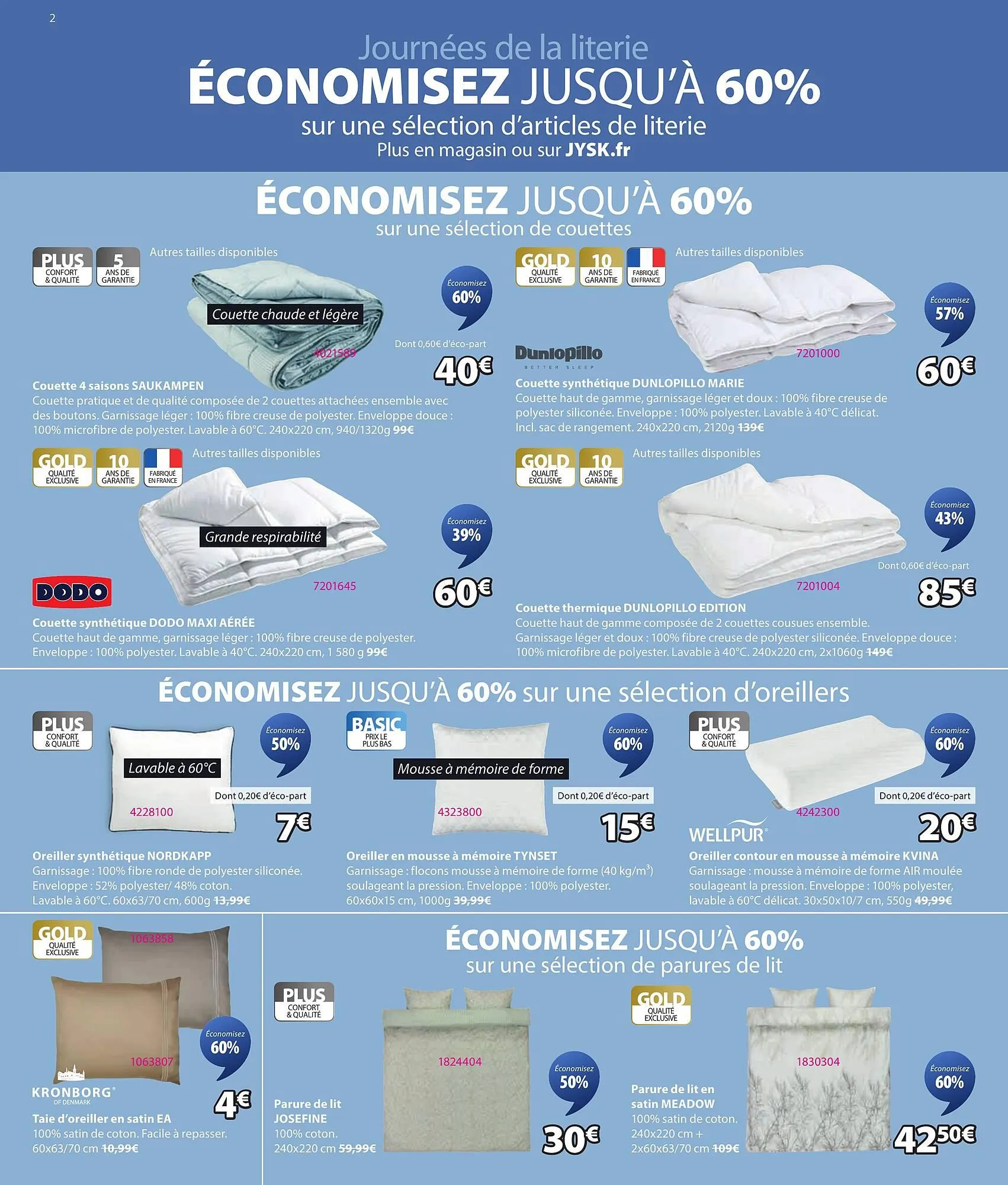 Catalogue JYSK du 27 janvier au 3 février 2026 - Catalogue page 2