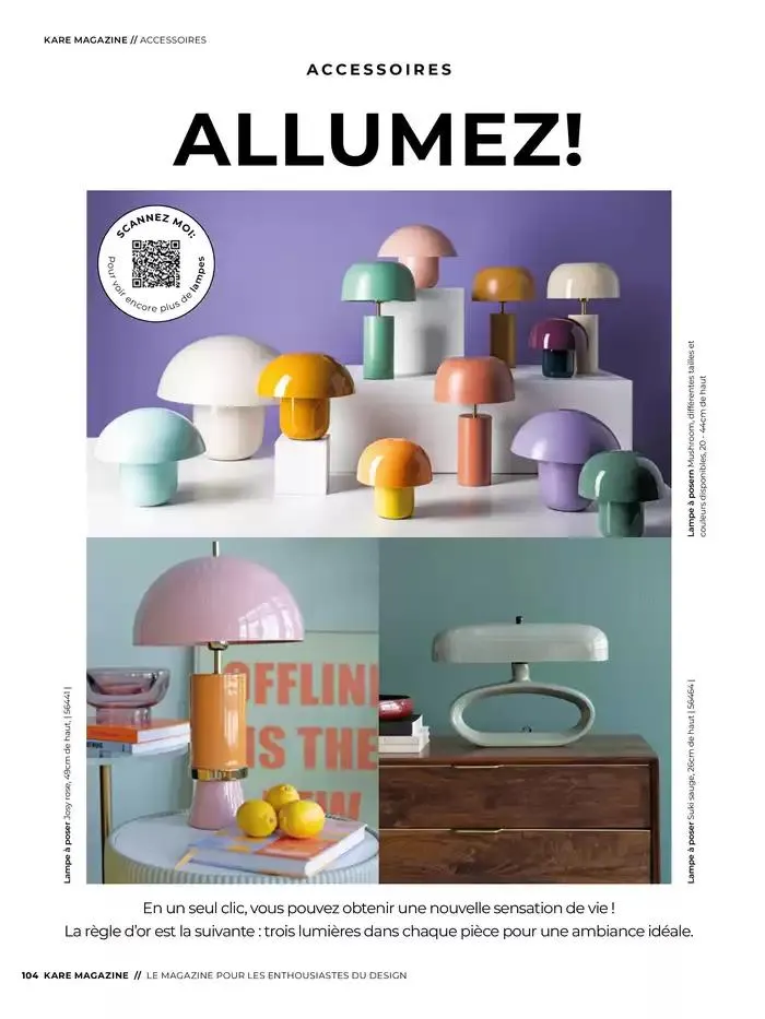 LE MAGAZINE POUR LES ENTHOUSIASTES DU DESIGN du 6 février au 31 décembre 2025 - Catalogue page 104