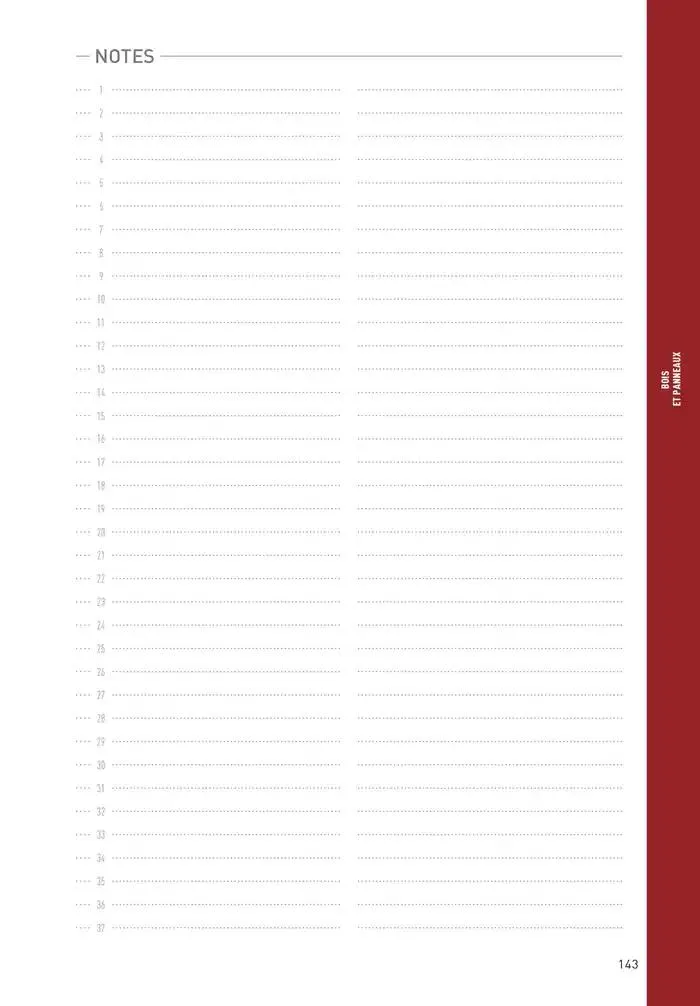 Matériaux 2025 du 1 janvier au 31 décembre 2025 - Catalogue page 143